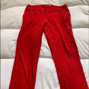 Tomato Red Alice + Olivia Pants. Size 8